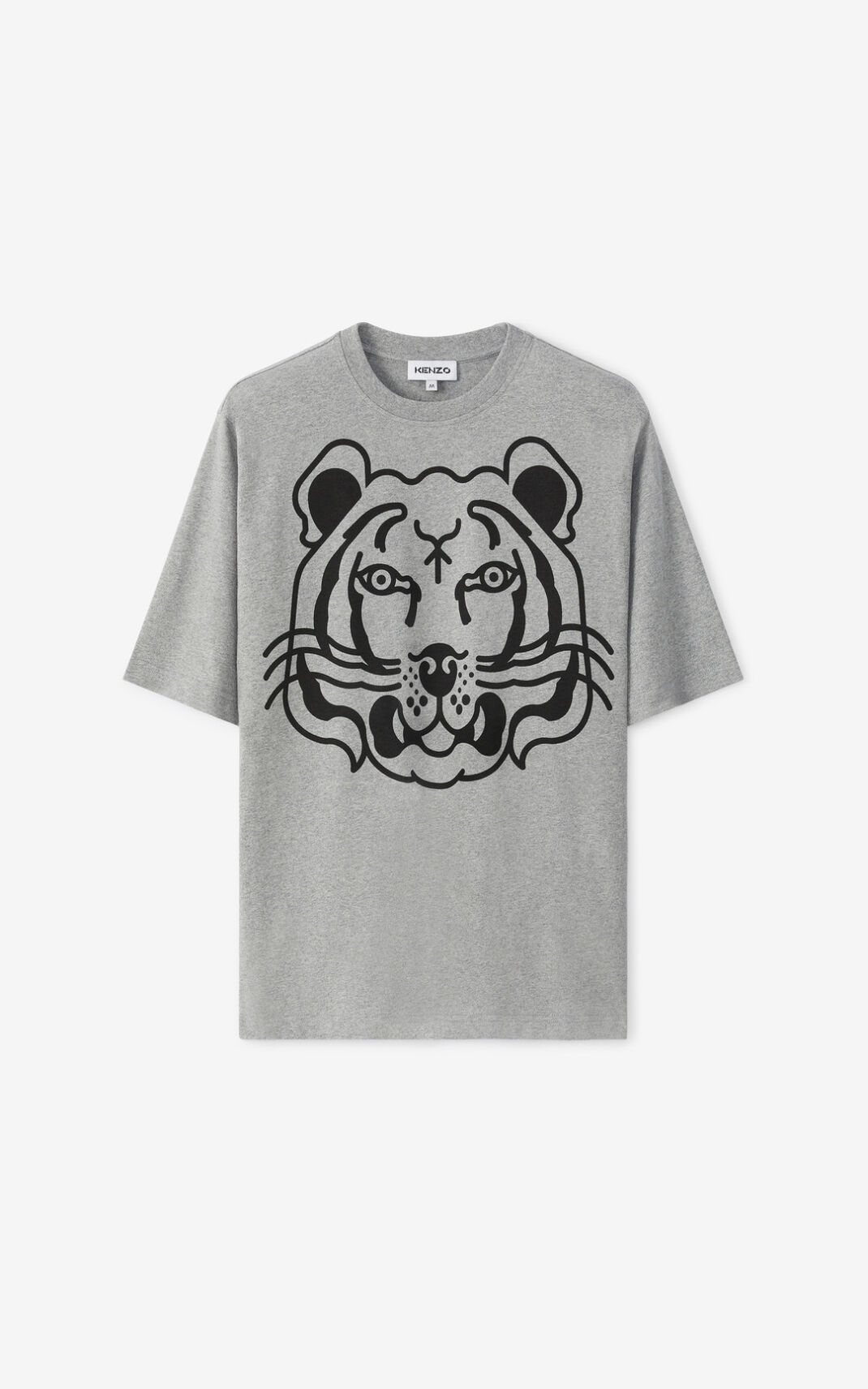 Camisetas Kenzo K Tiger oversized Hombre Gris CBM835214